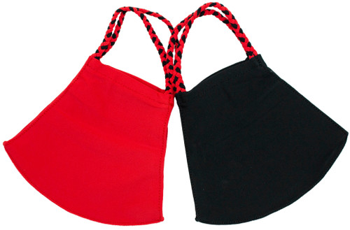 Pom Masks 2 Pack - Red/Black