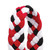 Breakaway Lanyard - Black/Red/White