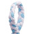 PomBraid Headband - Light Blue/White