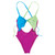 Colorblock Swimsuit - Purple