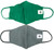 Pom Masks 2 Pack - Bottle Green/Grey