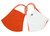 Pom Masks 2 Pack - Burnt Orange/White