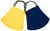 Pom Masks 2 Pack - Navy/Sunshine