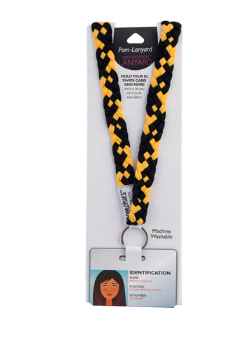 Lew's Black and Gold Lanyard