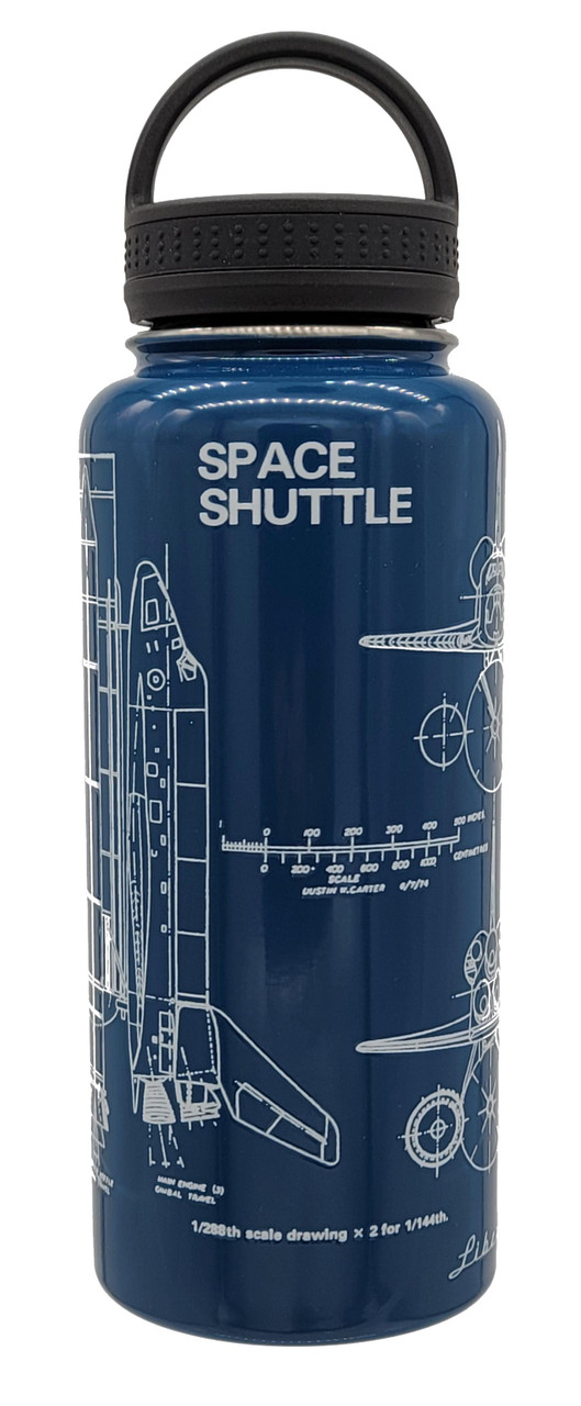 Shuttle Blue Print Bottle