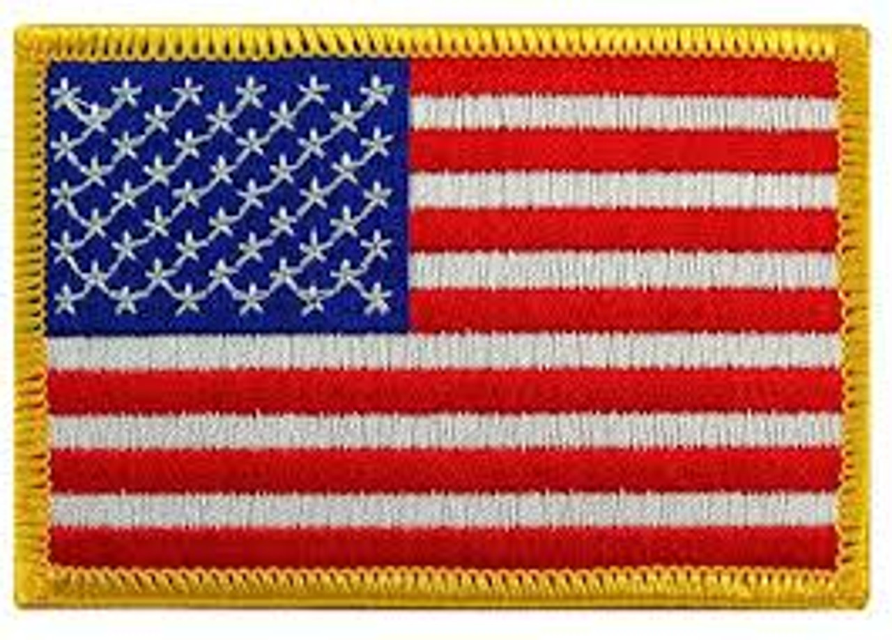 10,6x11,3cm Étoile Drapeau USA États Unis Patch Biker Motard Flag US United States America Amérique Américain Écusson Tissus Thermocollant Cameleon-Shop