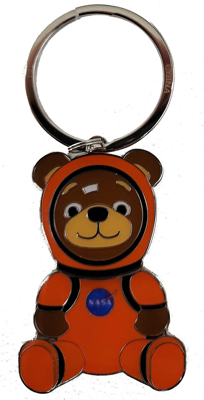 Metal Key Ring with Acrylic Teddy Bear