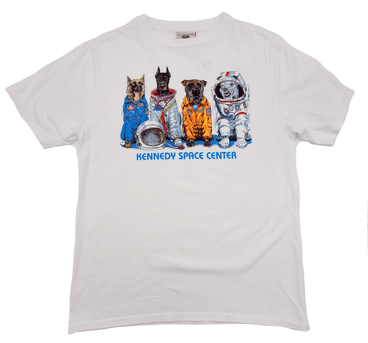 Kennedy Space Center Space Dogs Tee White