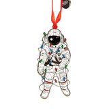 Astronaut with Lights Ornament Close Up Astronaut with Lights Ornament Close Up