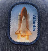 Space Shuttle Atlantis Photo Patch Hat Patch Close Up