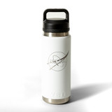 YETI Rambler 26 oz Chug Bottle NASA Meatball White Front