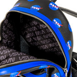 Loungefly Limited Edition NASA Meatball Backpack Black Interior Loungefly Limited Edition NASA Meatball Backpack Black Interior