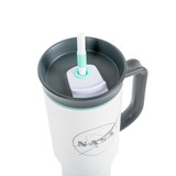 Owala 40 oz Tumbler NASA Meatball Cloudscape Top