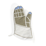 NASA Astronaut Glove Oven Mitts White Back Left Mitt