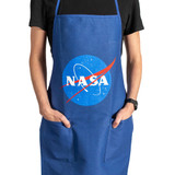 NASA Meatball Apron on Person NASA Meatball Apron on Person