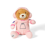 Plush Astronaut Bear Pink Suit Front