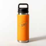 YETI Rambler 26 oz Chug Bottle NASA Meatball King Crab Orange Front