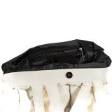 NASA Worm Puff Tote Sand Interior