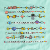 Youth Friendship Bracelet Tee Mint Close Up