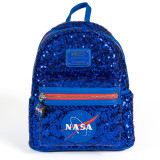 Loungefly NASA Logos Sparkle Backpack Front