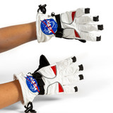 Youth Astronaut Gloves On Hands Youth Astronaut Gloves On Hands