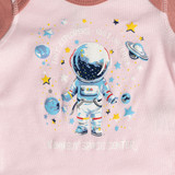 Tiny Explorer Onesie Ballet Pink Close Up