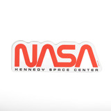 NASA Worm Die Cut Car Magnet