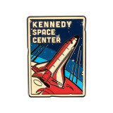 Retro Shuttle Poster Pin