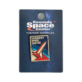 Retro Shuttle Poster Pin Packaging