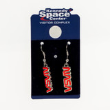 NASA Worm Dangle Earrings Packaging