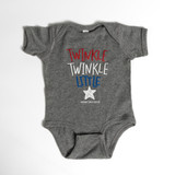 Twinkle Twinkle Little Star Onesie Graphite