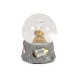 Moon Landing Snow Globe Back