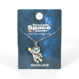 3D Astronaut Birthstone Necklace March Packaging
