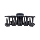 Teleties NASA Meatball Medium Claw Hair Clip Black Front