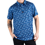 Pins & Aces NASA Space Walk Polo Blue (1)