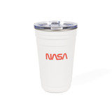 NASA Worm Tailgate 22 oz Stainless Steel Cup White (1)