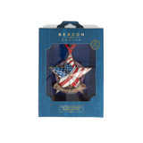 Kennedy Space Center American Flag Star Ornament (2)