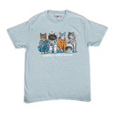 Kennedy Space Center Space Cats Tee Blue Aura (1)