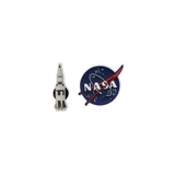 NASA Meatball & Rocket Shoe Charms (2)