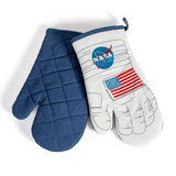 NASA Space Oven Mitts Blue Front & Back NASA Space Oven Mitts Blue Front & Back