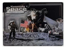 Man On The Moon Epoxy Magnet