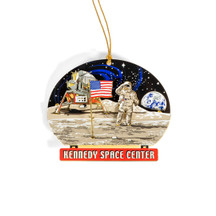 Man on the Moon Ornament Close Up