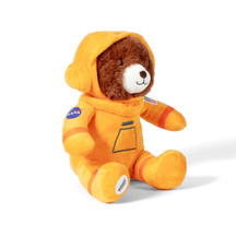 Plush Astronaut Bear Orange Suit Side