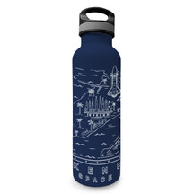 Kennedy Space Center Aerial Water Bottle Front