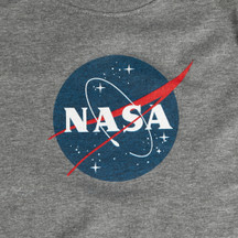 Toddler Basic NASA Meatball Tee Graphite Close Up