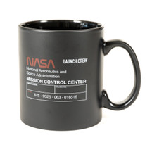 NASA Launch Crew Mug Black Front