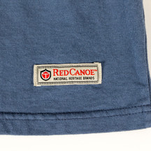 Youth Astronaut Training Tee Washed Blue Red Canoe Logo Tag