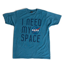 I Need My Space Tee Marine Blue