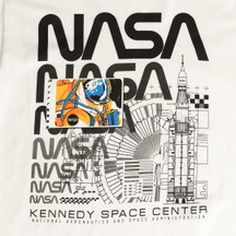 NASA SLS Mural Tee White Close Up