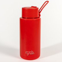 Frank Green 34 Oz Ceramic Reusable Bottle NASA Meatball Atomic Red Back